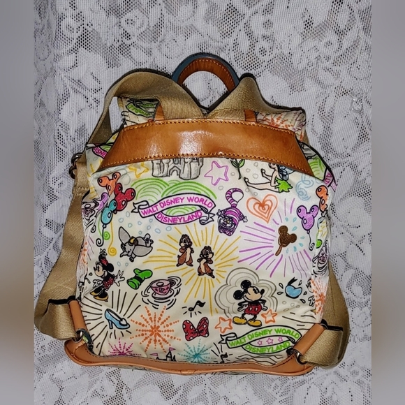 HTF Dooney and Bourke Sketch Backpack Purse - Picture 2 of 9
